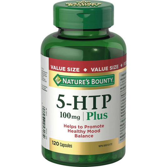 Nature's Bounty 5-HTP 100 mg Plus, 120 Capsules