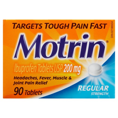 Motrin Regular Strength Ibuprofen Tablets 200 mg, 90 Tablets