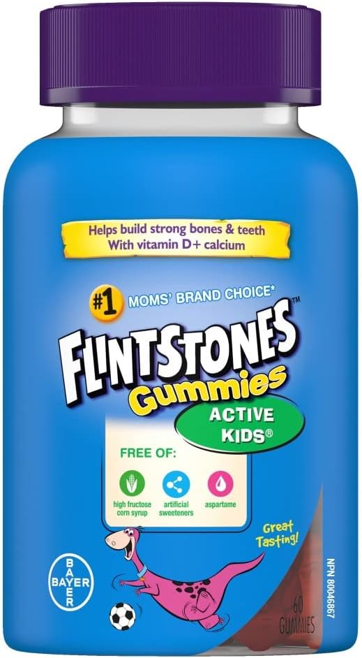 Flintstones Active Kids Multivitamin Gummies, 60 Gummies