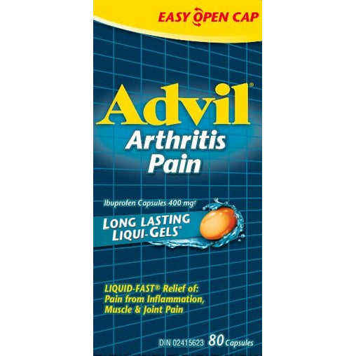 Advil Arthritis Pain Extra Strength Liqui-Gels, 400 mg, 80 Capsules