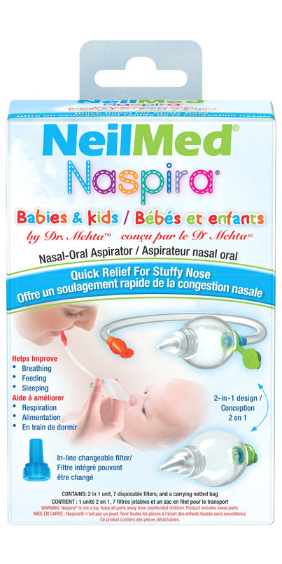 NeilMed Naspira Nasal-Oral Aspirator 9-Piece Kit