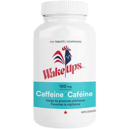Wake-Ups Caffeine Tablets 100 mg, 100 Tablets