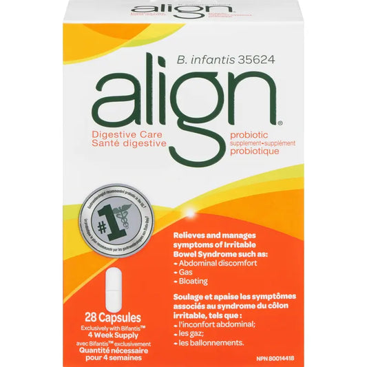Align Daily Probiotic Supplement for Digestive Care, 28 Vegetarian Capsules