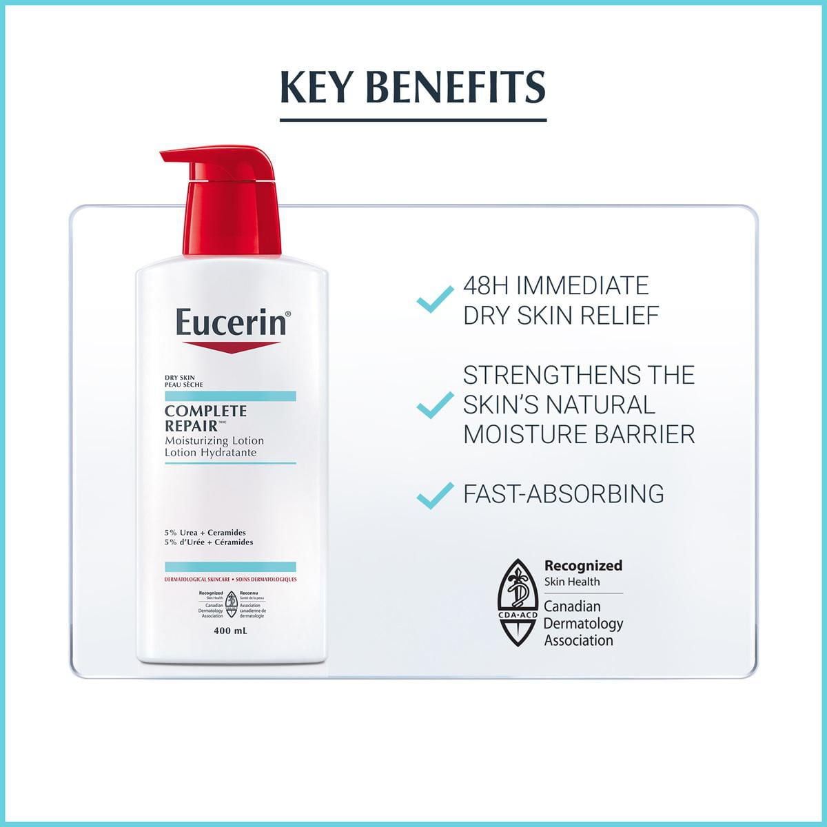Eucerin Complete Repair Moisturizing Lotion, 5% Urea, 400 mL