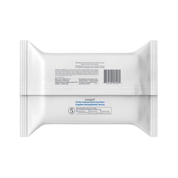 Cetaphil Gentle Makeup Removing Wipes, 25 Wipes