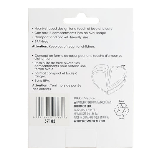 BIOS Living Red Heart Pillbox