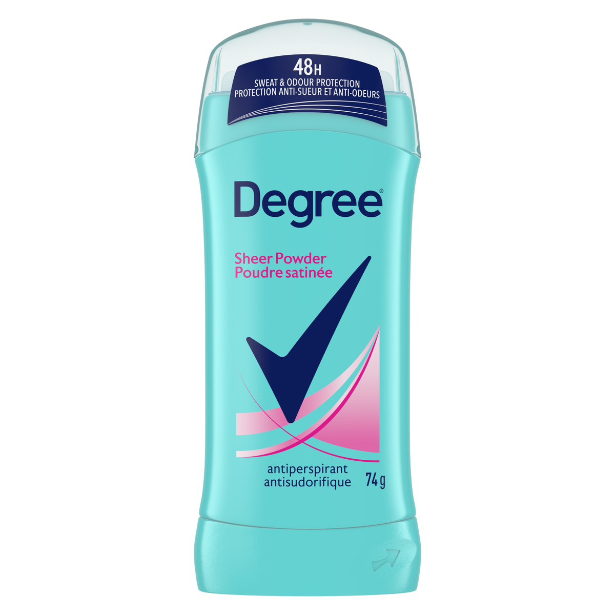 Degree Women Invisible Solid Antiperspirant Deodorant Stick, Sheer Powder, 74 g