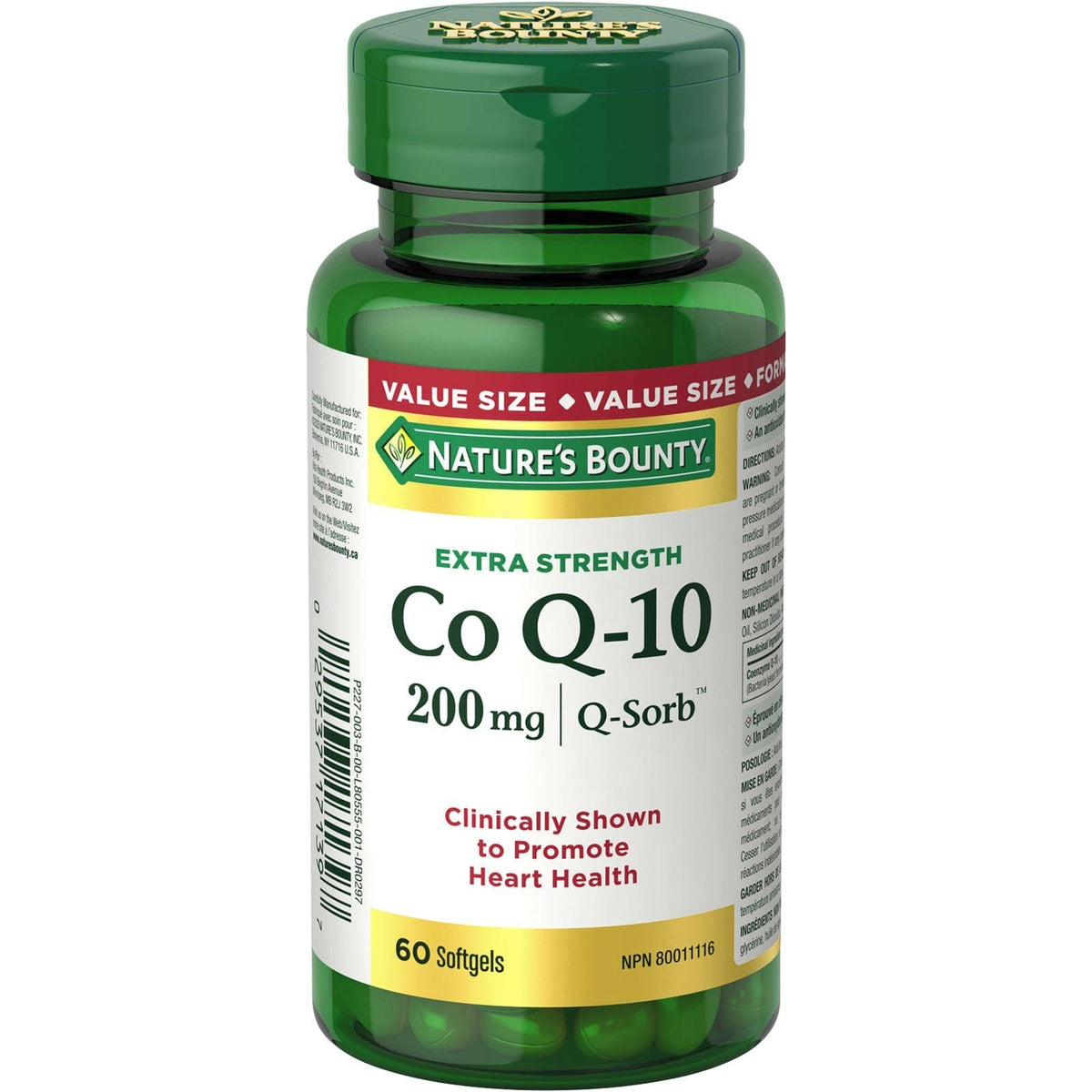 Nature's Bounty Co Q-10 Extra Strength 200 mg Softgels, 60 Count