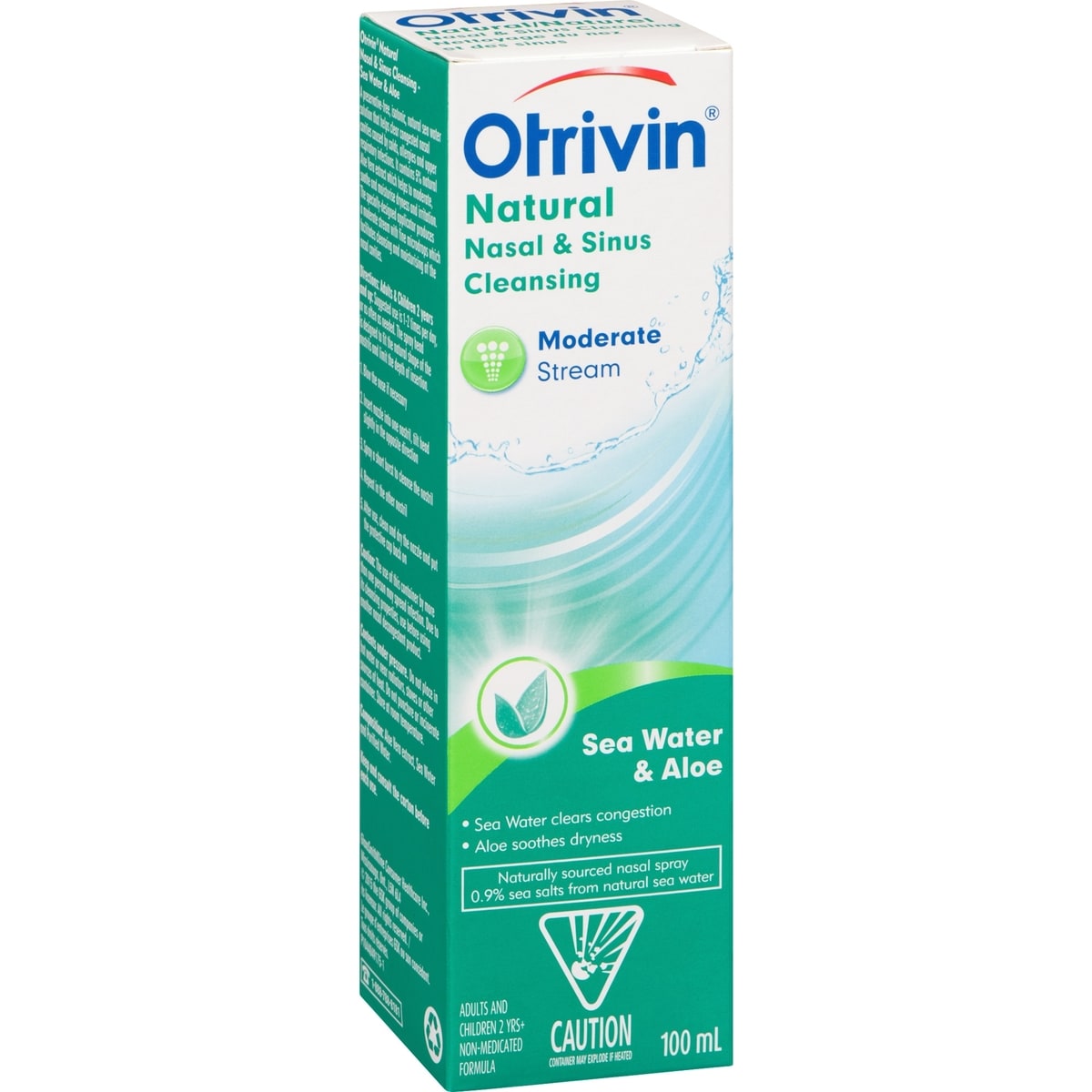 Otrivin Sea Water & Aloe Moderate Stream Nasal Spray, 100 mL