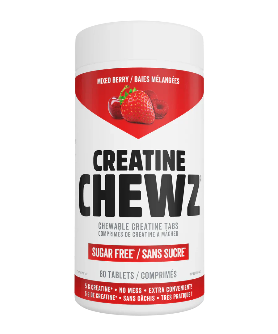PVL Creatine Chewz Mixed Berry, 80 Chewable Tablets