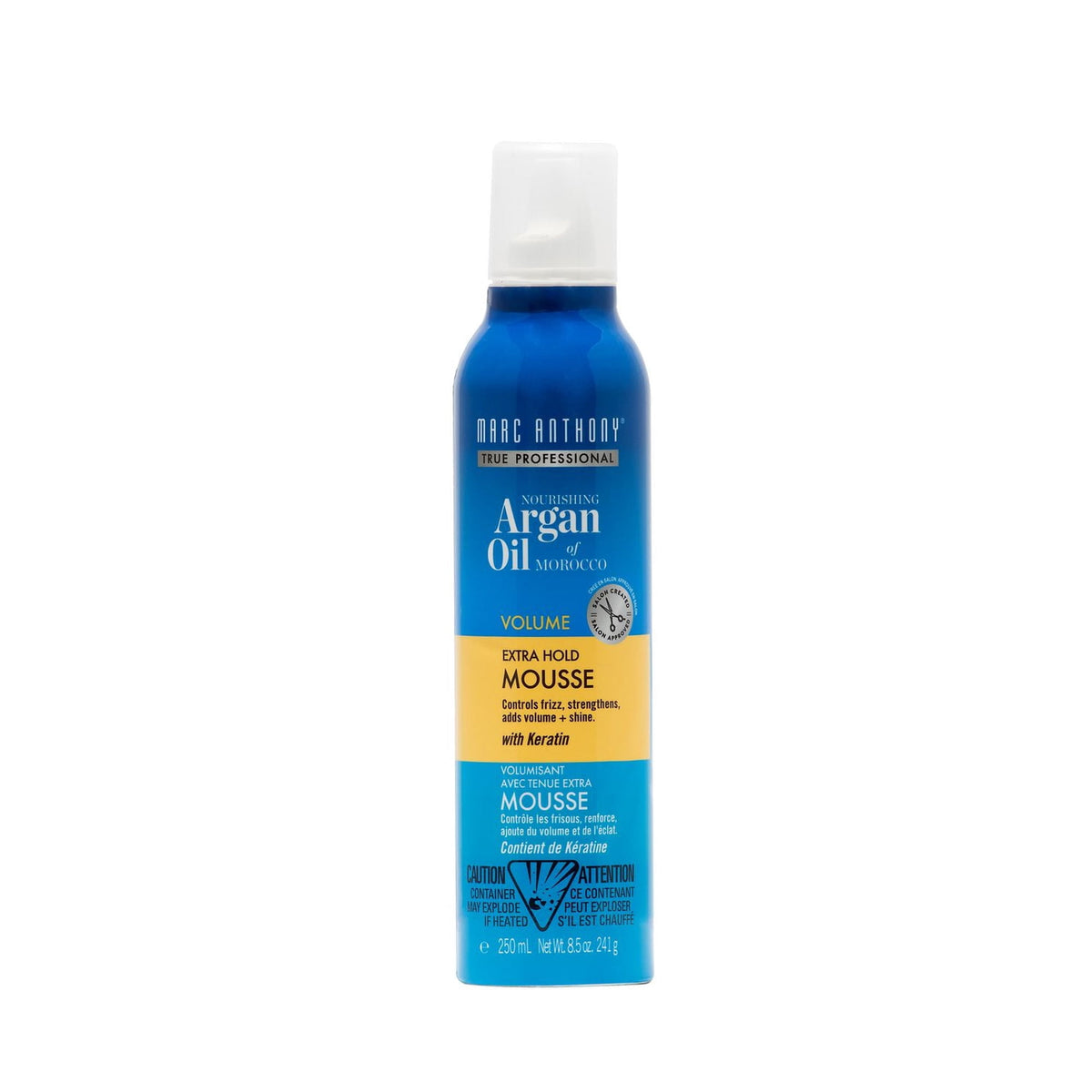 Marc Anthony Nourishing Argan Oil of Morocco Volumizing Extra Hold Mousse, 250 mL