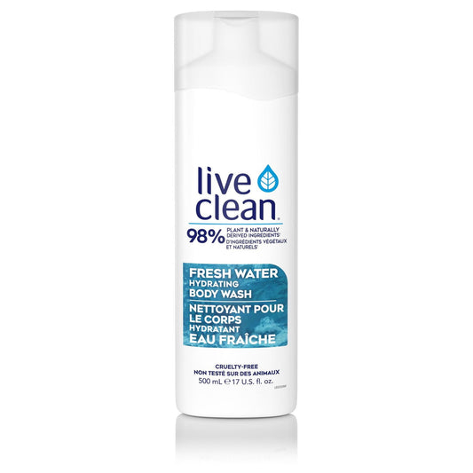 Live Clean Fresh Water Hydrating Body Wash, 1 L