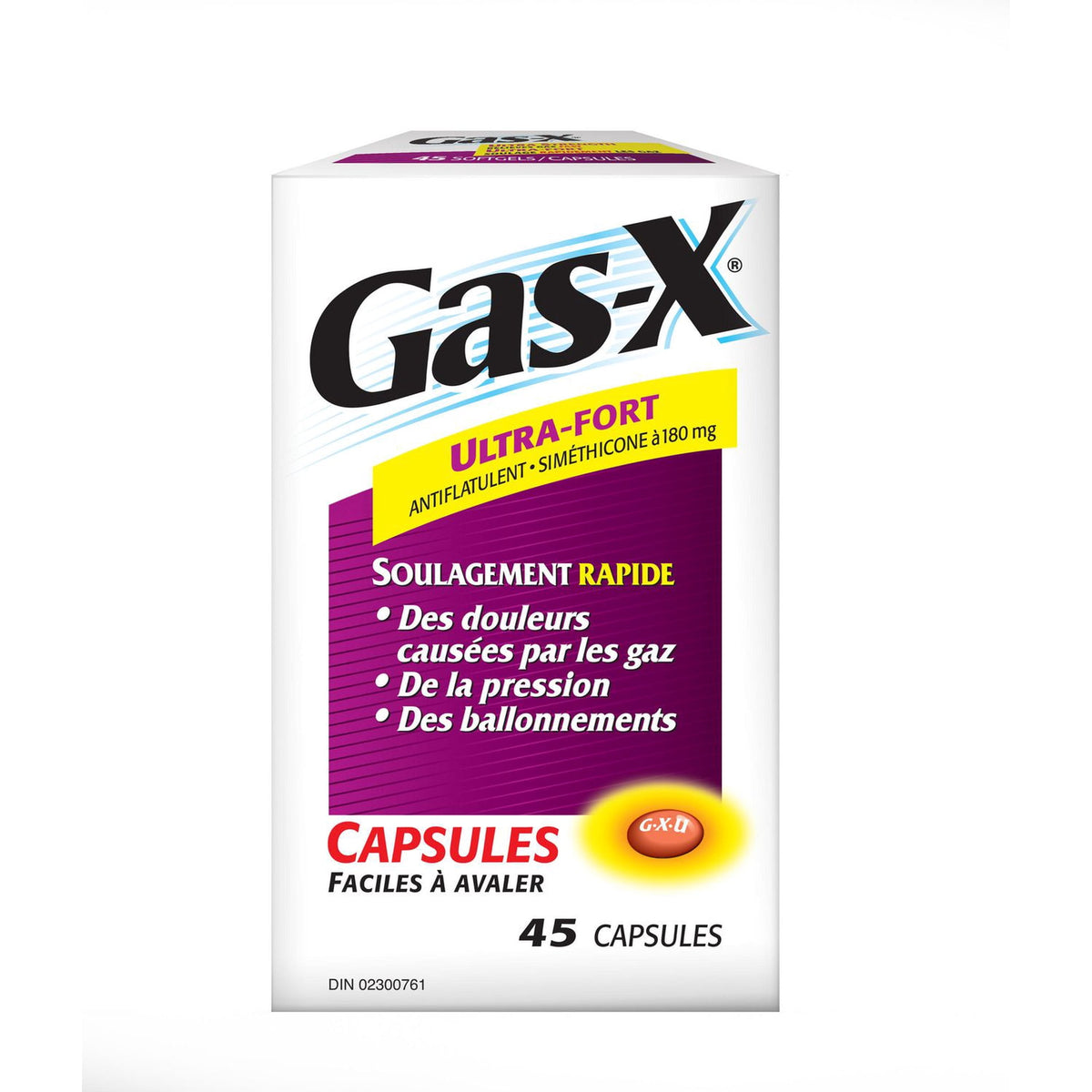 Gas-X Ultra Strength Softgels, 180 mg, 45 Count