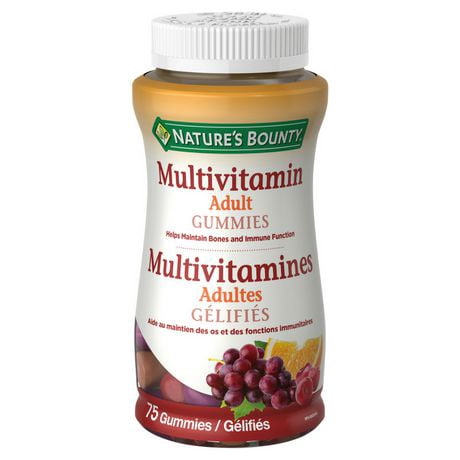 Nature's Bounty Adult Multi Gummies, Assorted Flavours, 75 Gummies