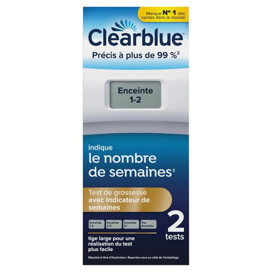 Clearblue Digital Pregnancy Test with Weeks Indicator, 2 Tests