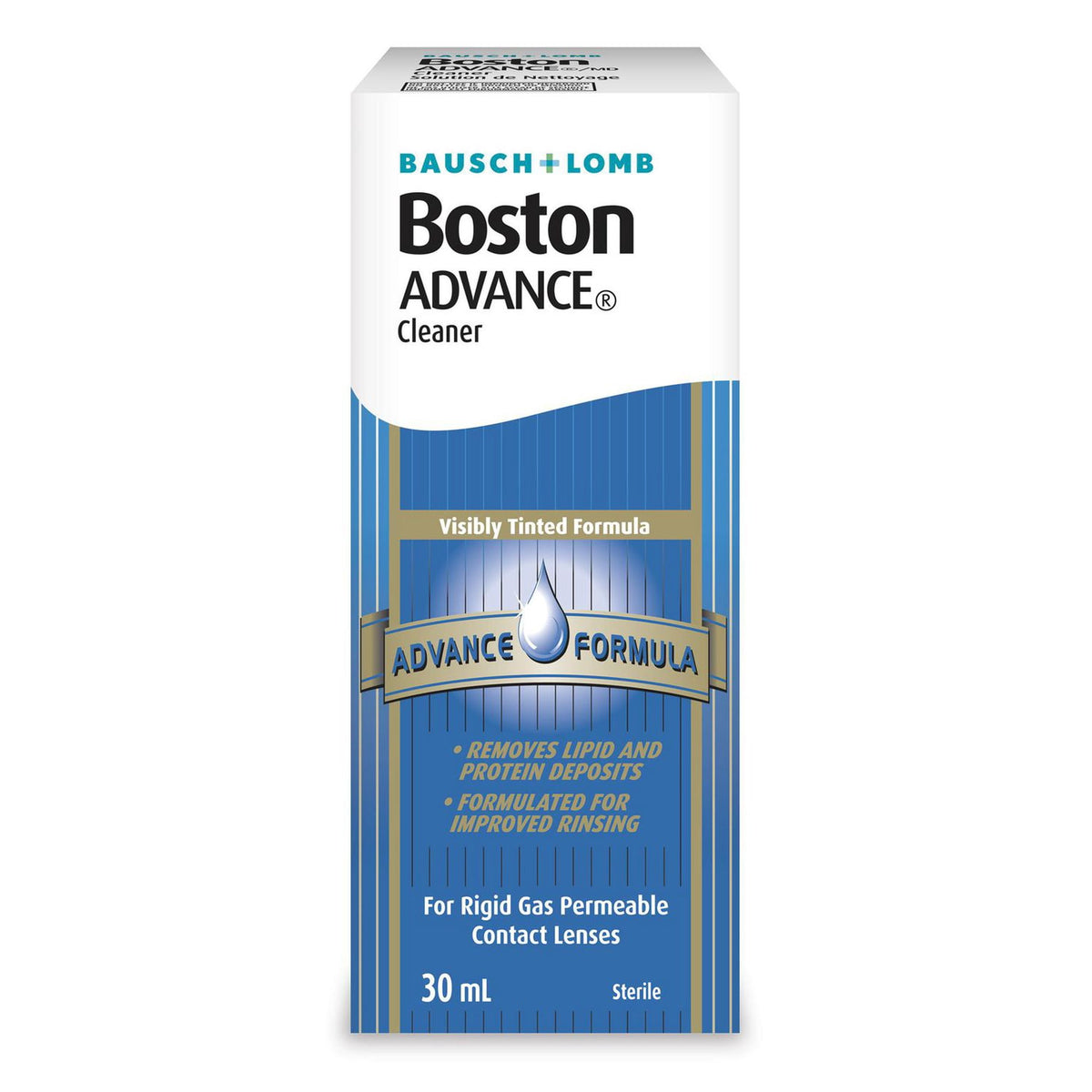Bausch + Lomb Boston Advance Cleaner for Rigid Gas Permeable Contact Lenses, 30 mL