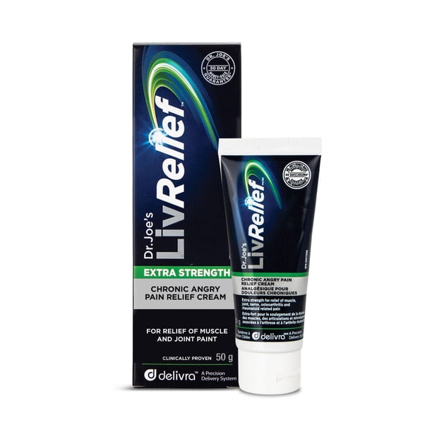 LivRelief Extra Strength Chronic Angry Pain Relief Cream, 50 g