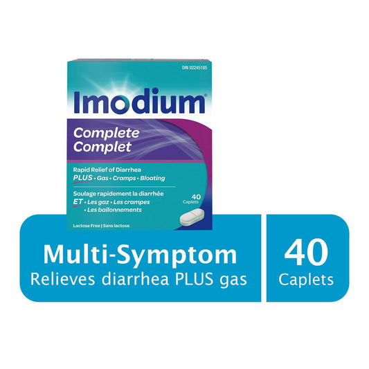 Imodium Complete Anti-Diarrheal and Gas Relief Caplets, 40 Count