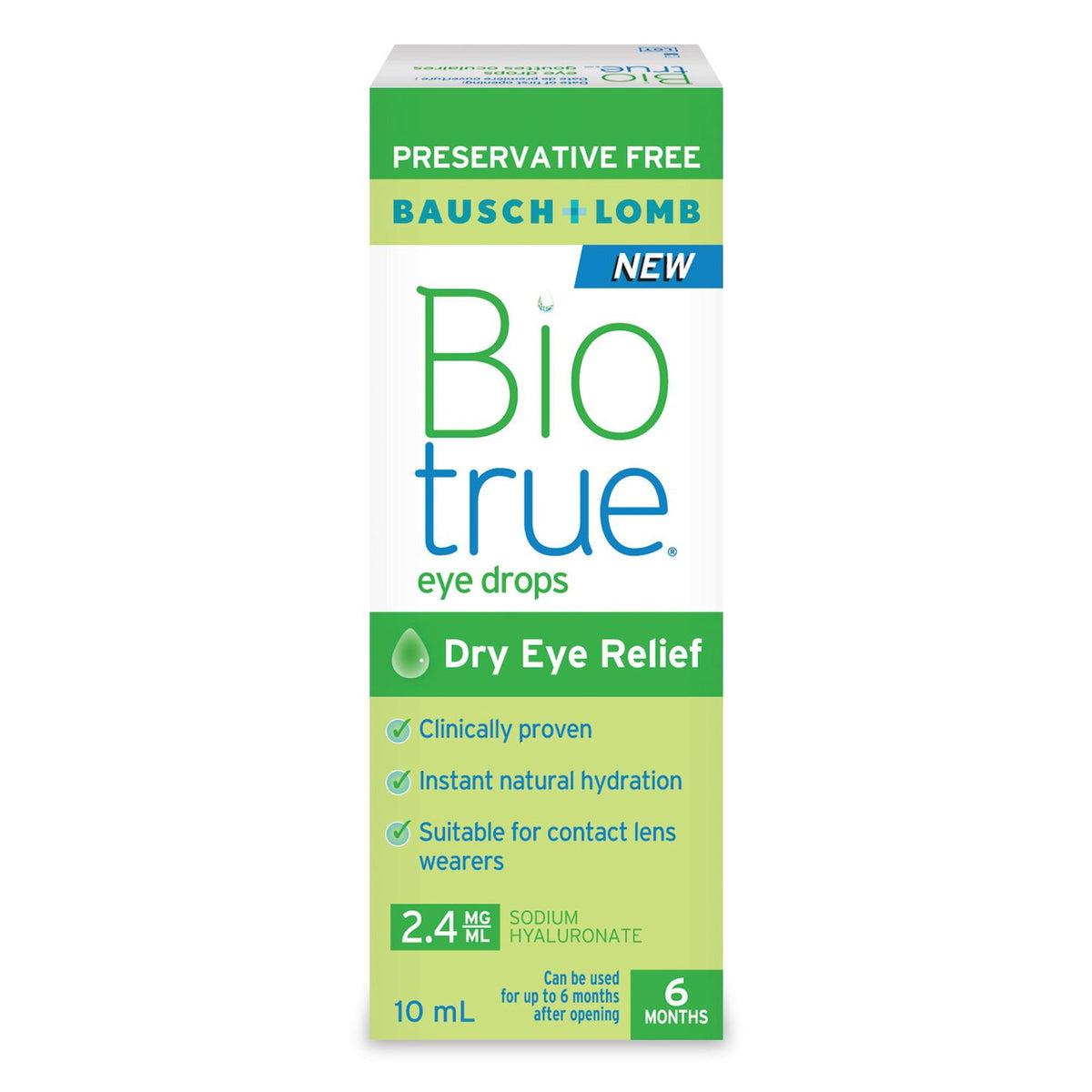 Biotrue Preservative-Free Eye Drops Multi-Dose, 10 mL