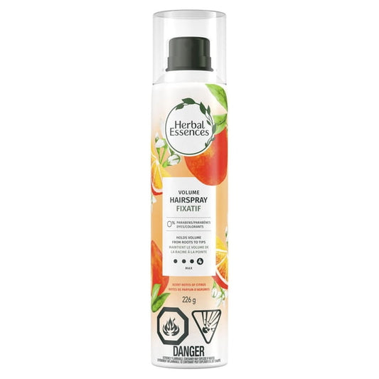 Herbal Essences Volume Hairspray, Lightweight Maximum Hold, Citrus Scent, 226 g