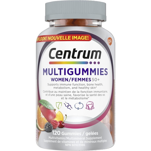 Centrum Women 50+ MultiGummies Multivitamin & Multimineral Supplement, 120 Gummies