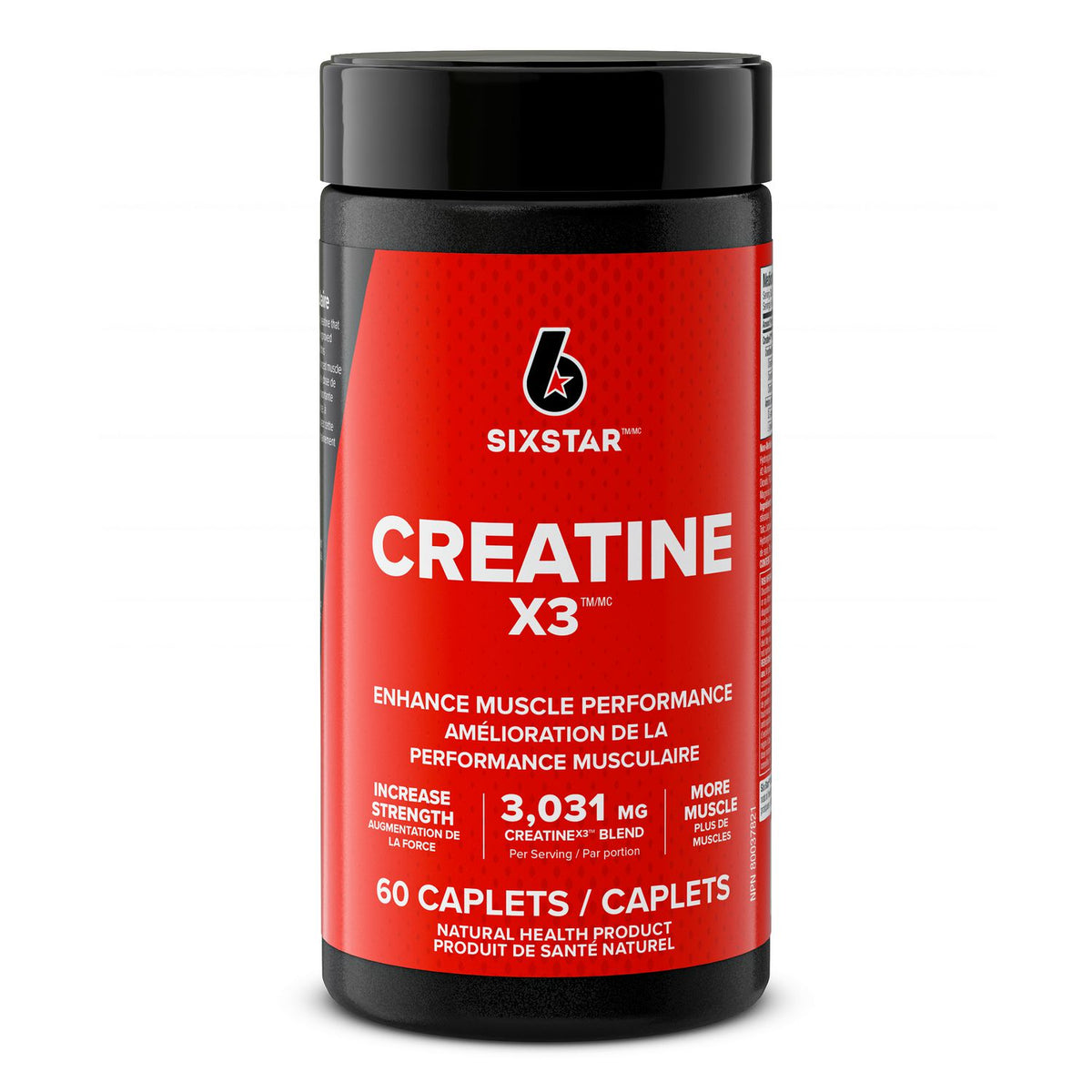 Six Star Elite Series Creatine X3 Capsules, 60 Count