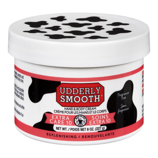 Udderly Smooth Extra Care 10% Urea Hand & Body Cream, Fragrance Free, 227 g