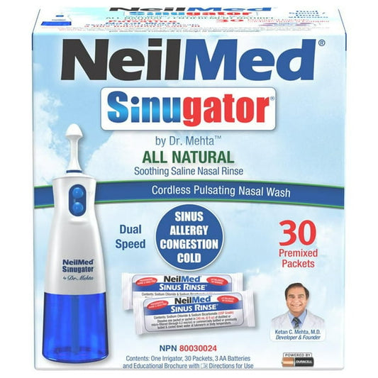 NeilMed Sinugator Cordless Dual Speed Pulsating Nasal Wash
