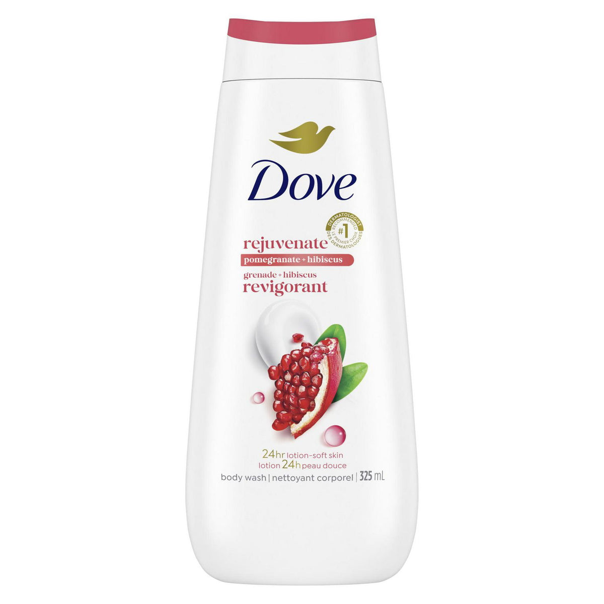 Dove Rejuvenating Pomegranate & Hibiscus Body Wash, 325 mL