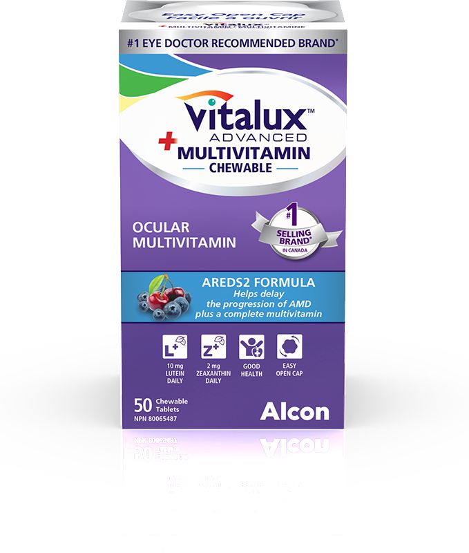 Vitalux Advanced + Multivitamin Chewable Tablets, 50 Count