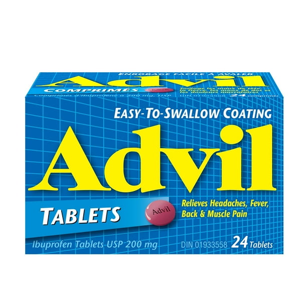 Advil Regular Strength Ibuprofen Tablets 200 mg, 24 Tablets