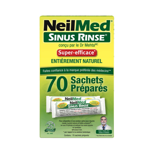 NeilMed Sinus Rinse Extra Strength Refill Packets, 70 Count