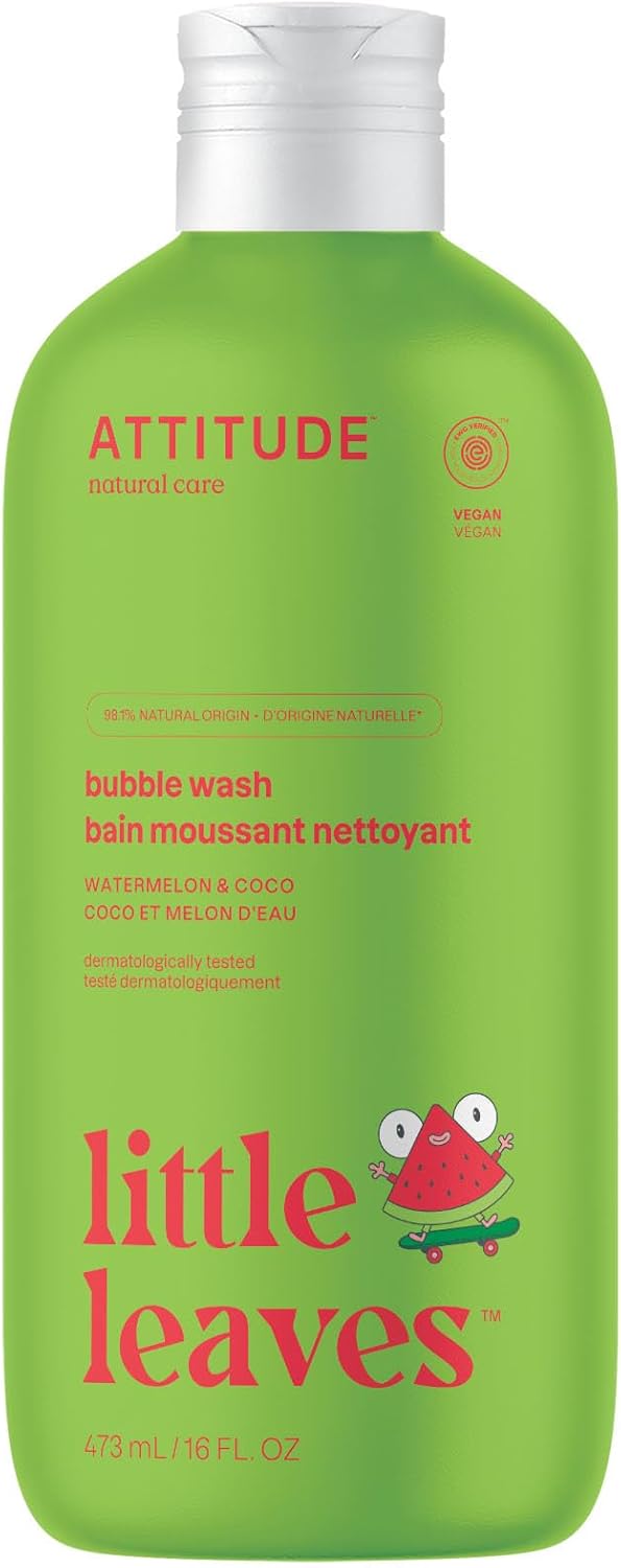 ATTITUDE Little Leaves Bubble Wash Watermelon & Coco 473 mL