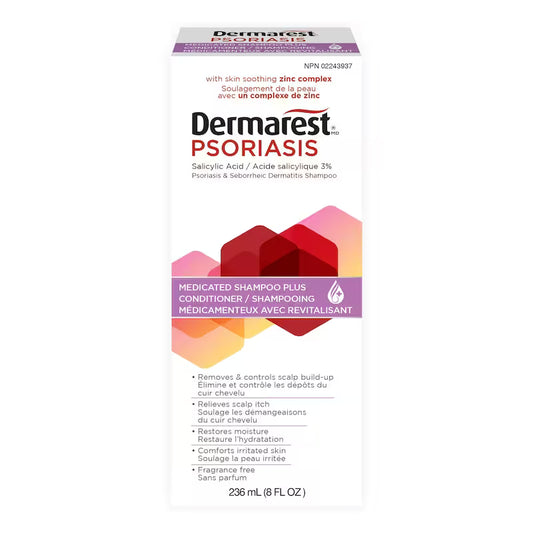 Dermarest Psoriasis Medicated Shampoo Plus Conditioner, 236 mL