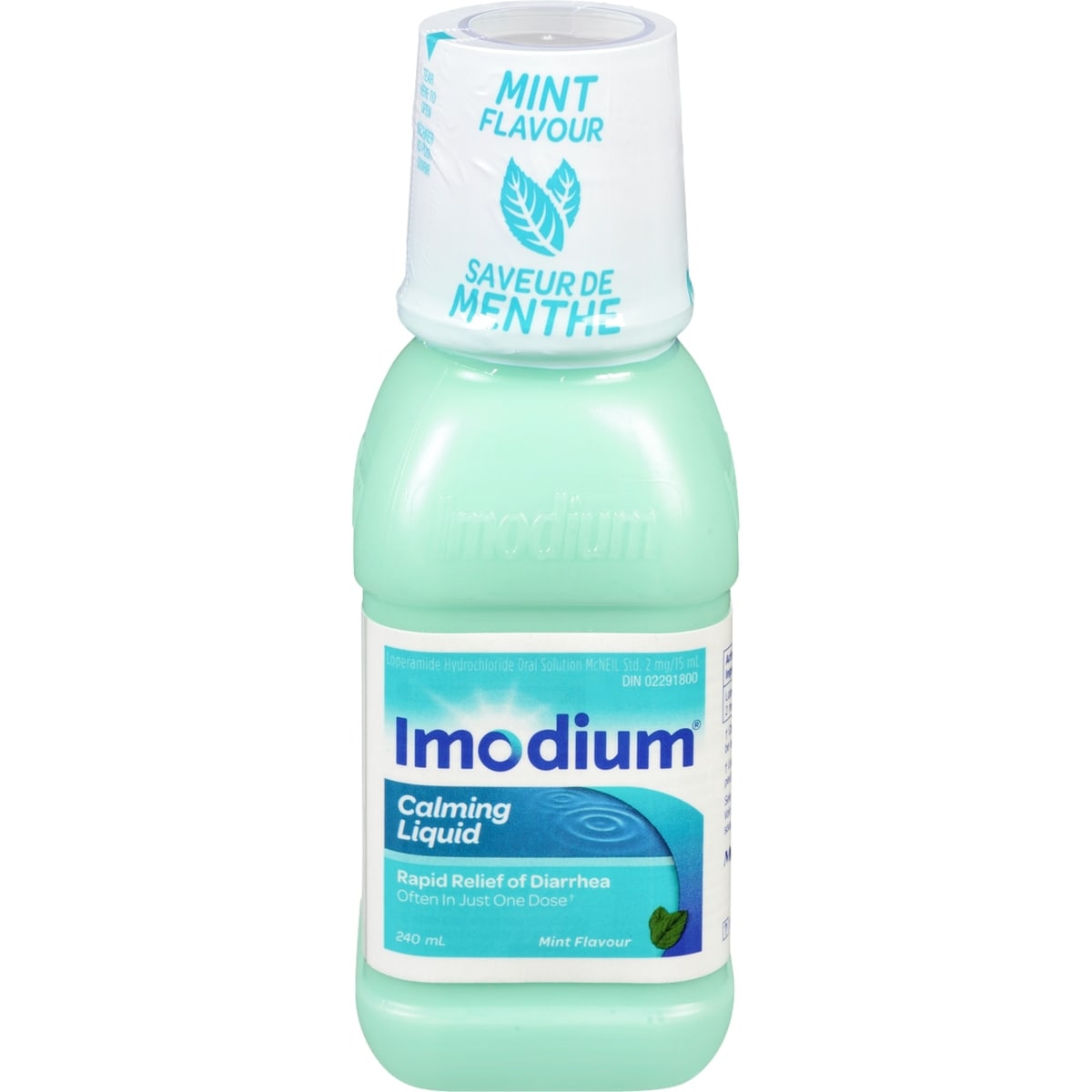 Imodium Calming Liquid, Mint Flavour, 2 mg/15 mL, 240 mL