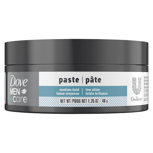 Dove Men+Care Medium Hold Molding Hair Paste, Textured Look & Matte Finish, 49 g