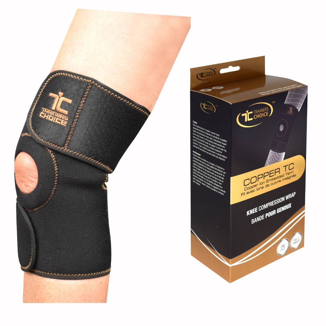 Trainer's Choice Copper Knee Compression Wrap