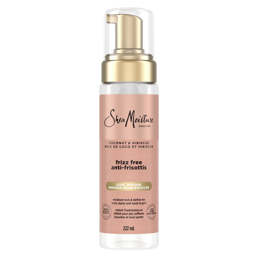 SheaMoisture Coconut & Hibiscus Frizz-Free Curl Mousse, 222 mL