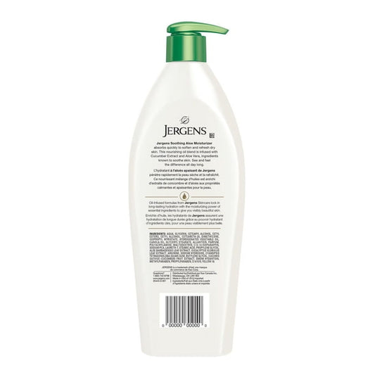 Jergens Soothing Aloe Moisturizer, 620 mL
