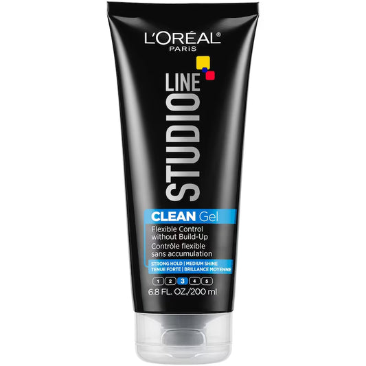 L'Oréal Paris Studio Line Clean Hair Gel, Strong Flexible Hold, 200 mL