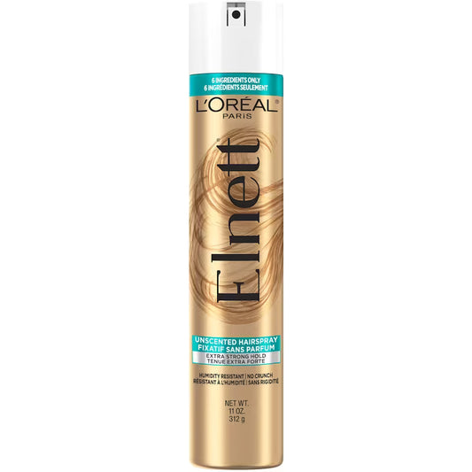 L'Oréal Paris Elnett Satin Extra Strong Hold Unscented Hairspray 400 mL