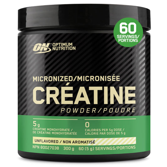 Optimum Nutrition Micronized Creatine Monohydrate Powder, Unflavoured, 300 g