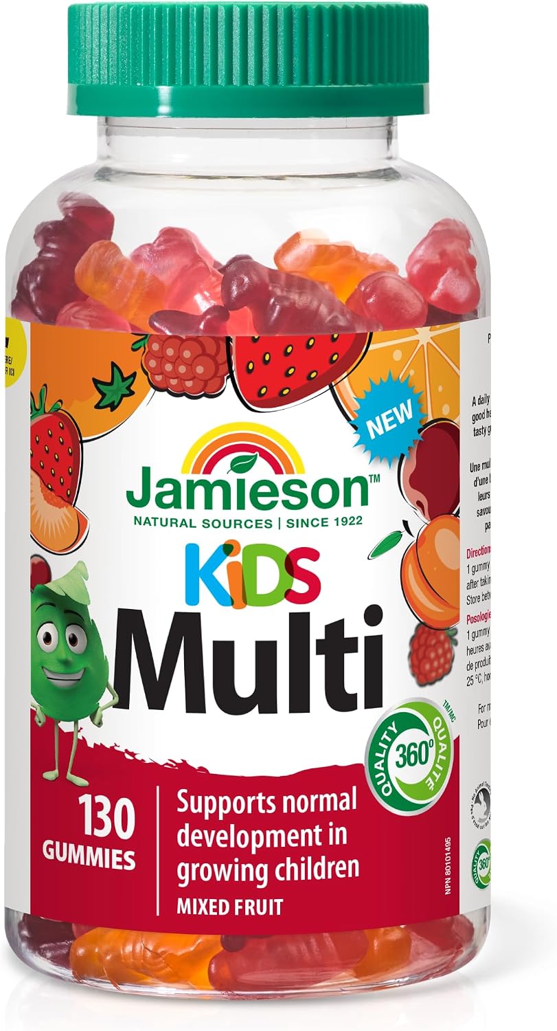 Jamieson Kids Multivitamin Gummies, Mixed Fruit, 130 Gummies