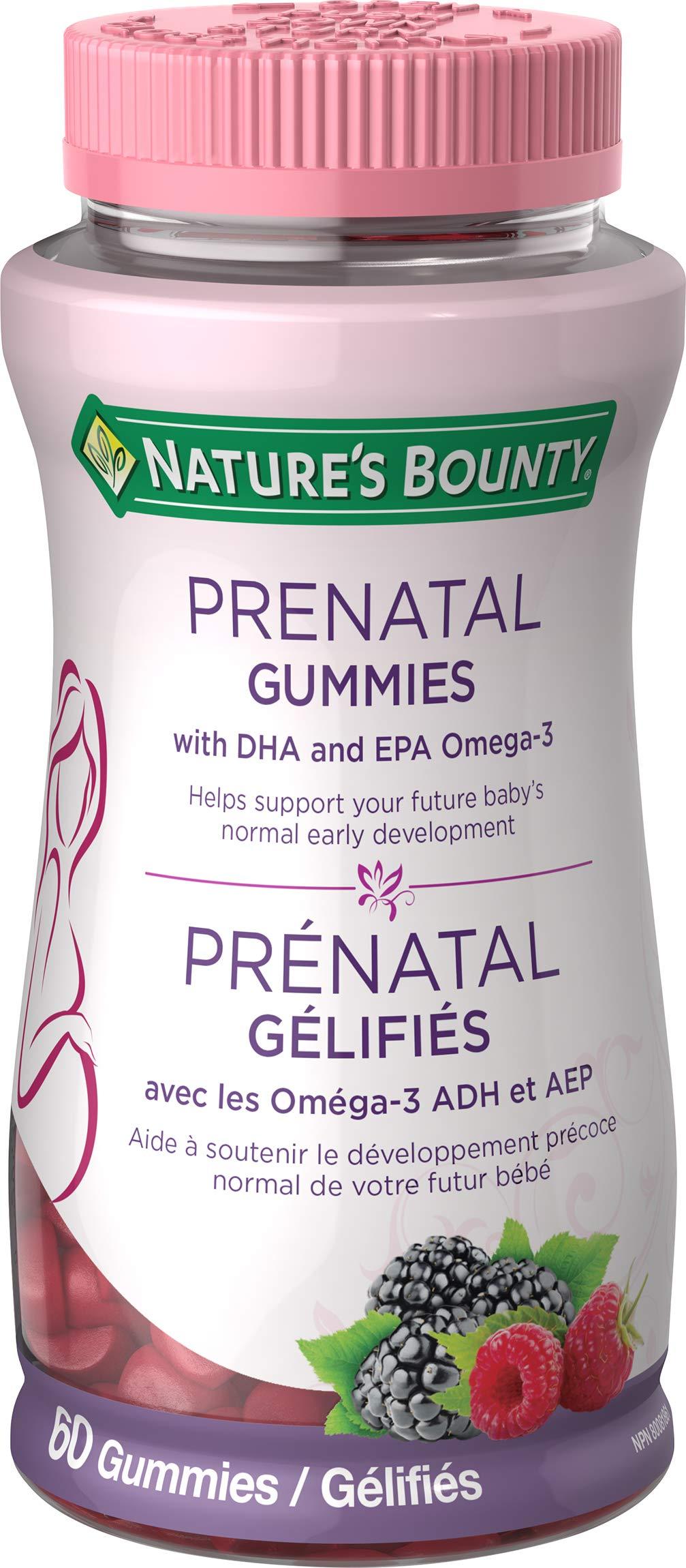 Nature's Bounty Prenatal with DHA & EPA Omega-3 Gummies, 60 Gummies