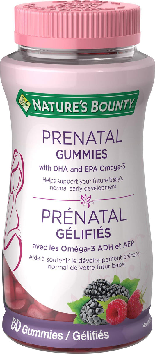 Nature's Bounty Prenatal with DHA & EPA Omega-3 Gummies, 60 Gummies