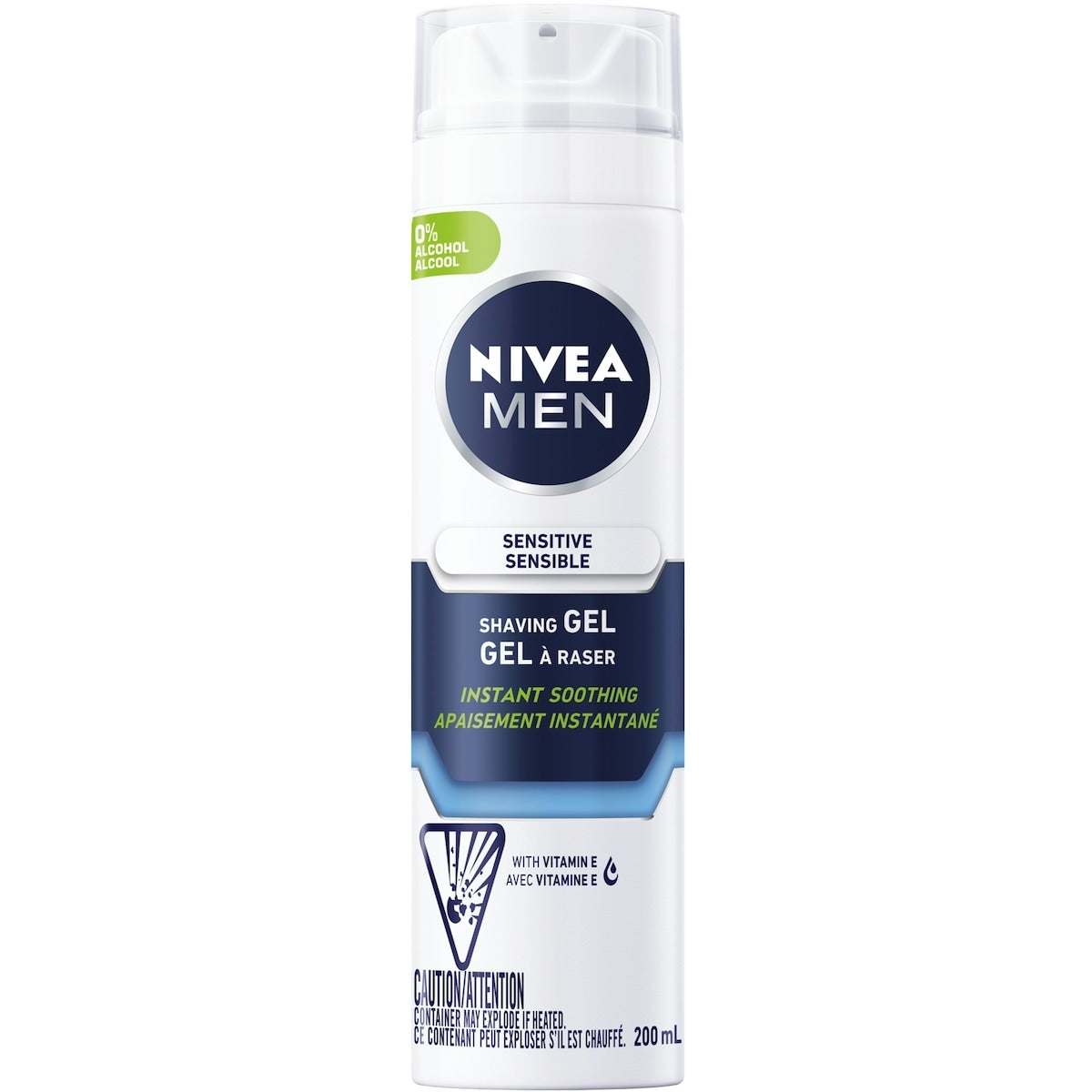 NIVEA MEN Sensitive Skin Shaving Gel, 198 g