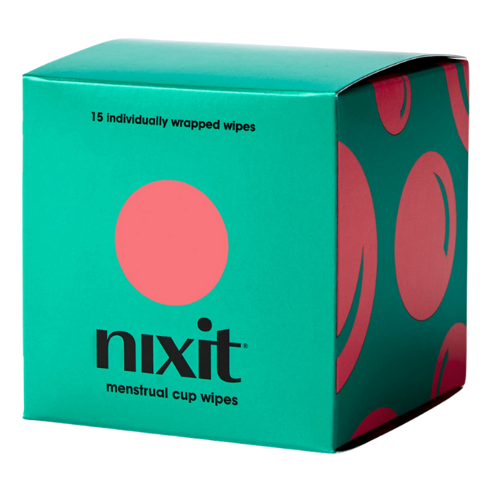 nixit Menstrual Cup & Disc Cleaning Wipes, 15 Count