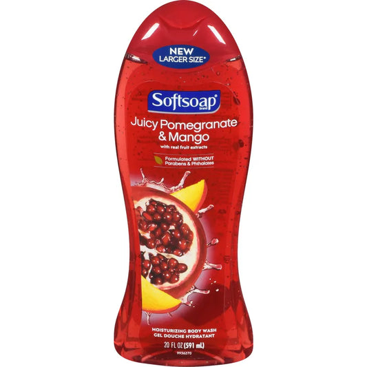 Softsoap Juicy Pomegranate & Mango Body Wash, 591 mL