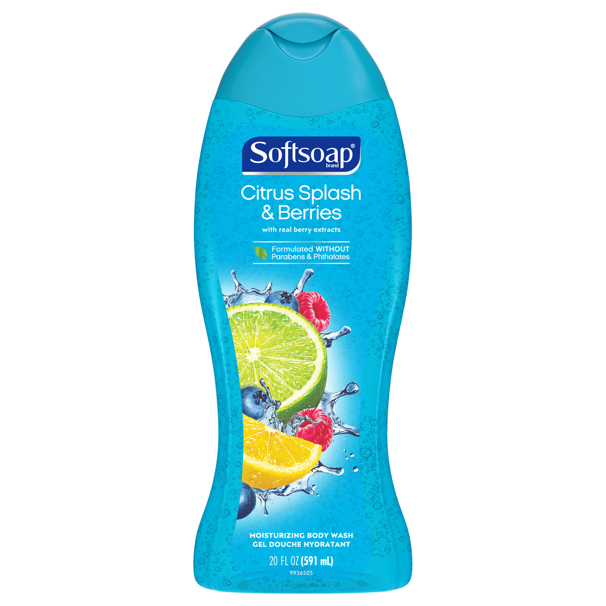 Softsoap Citrus Splash & Berries Moisturizing Body Wash, 591 mL