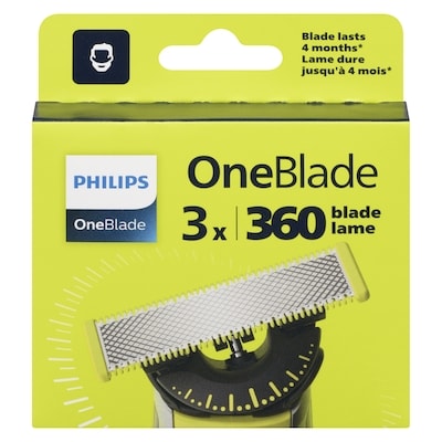 Philips OneBlade 360 Replacement Blades, 3 Count